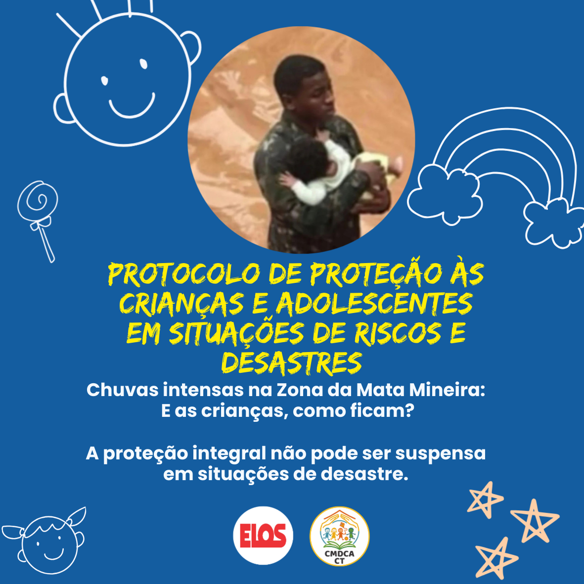 Protocolo Nacional orienta proteção integral de crianças e adolescentes em contextos de riscos e desastres