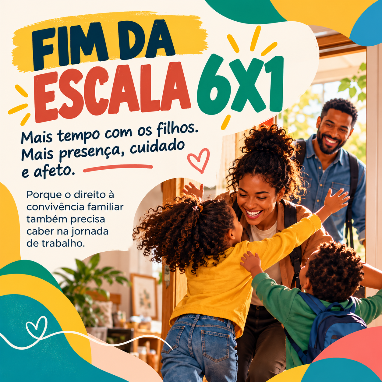Fim da escala 6×1: mais tempo com os filhos, fortalecimento dos vínculos familiares e proteção à infância